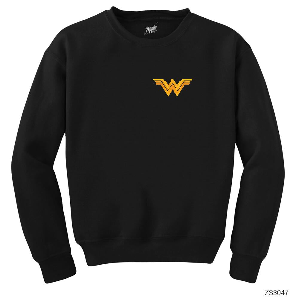 Wonder Woman Releated Siyah Sweatshirt