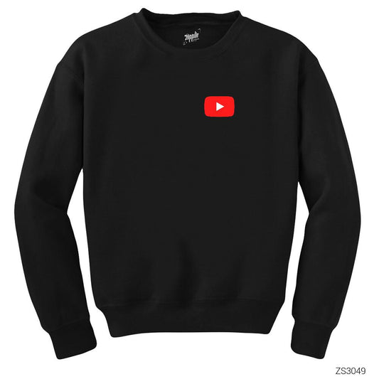 Youtube Siyah Sweatshirt