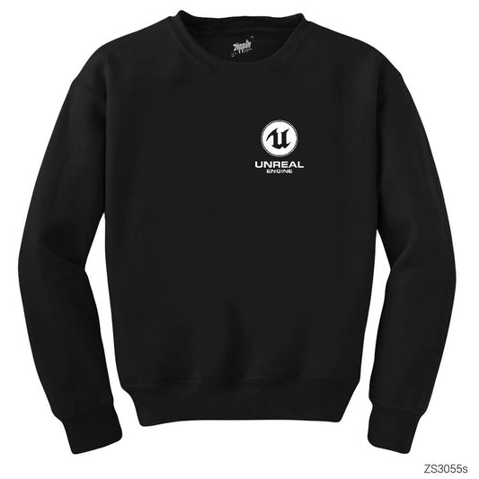 Unreal Engine Logo Siyah Sweatshirt