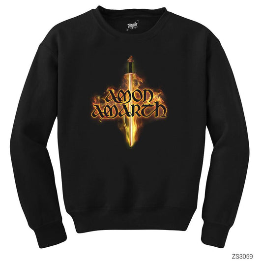 Amon Amarth Sword Siyah Sweatshirt