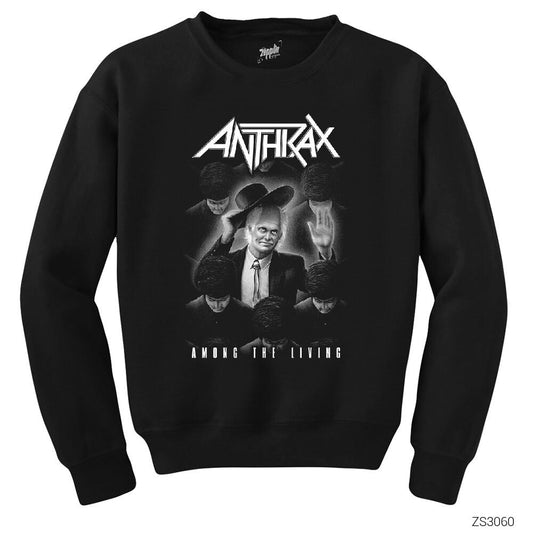 Anthrax Among The Living Siyah Sweatshirt