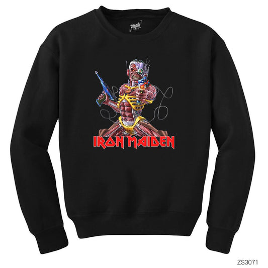 Iron Maiden in the War Siyah Sweatshirt