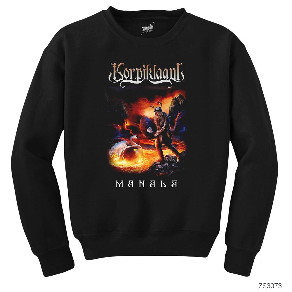 Korpikland Manala Siyah Sweatshirt