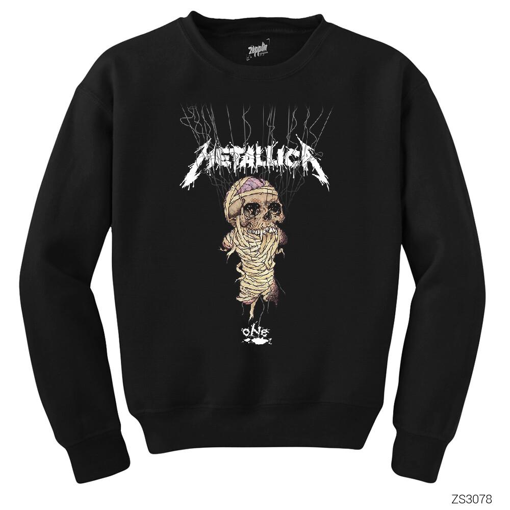 Metallica One Siyah Sweatshirt