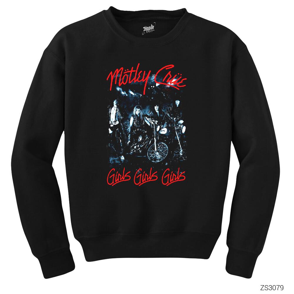 Mötley Crüe Girls Siyah Sweatshirt