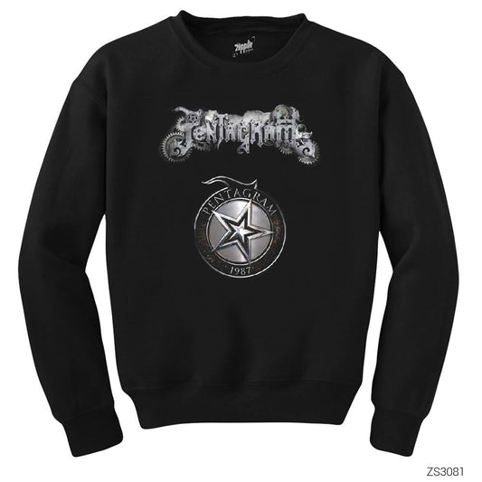 Pentagram 1987 Siyah Sweatshirt