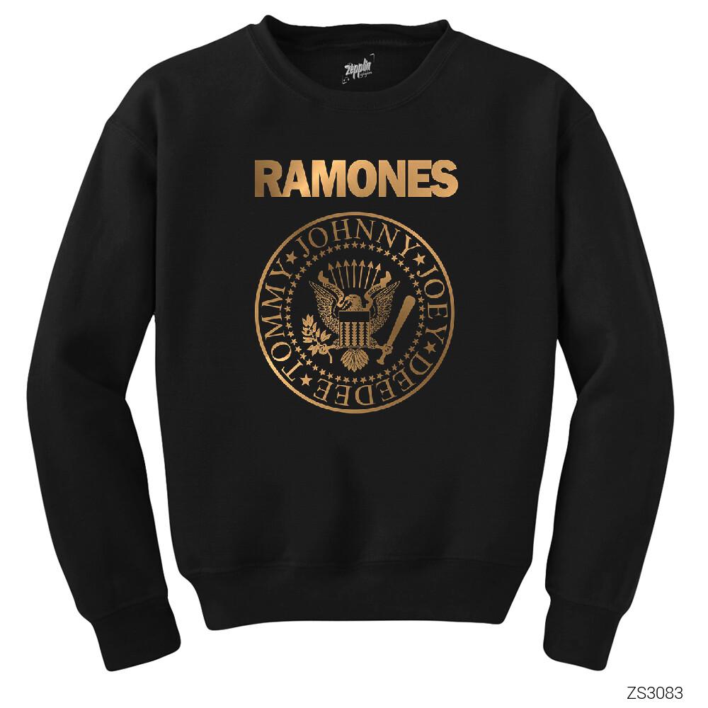 Ramones Gold Edition Siyah Sweatshirt