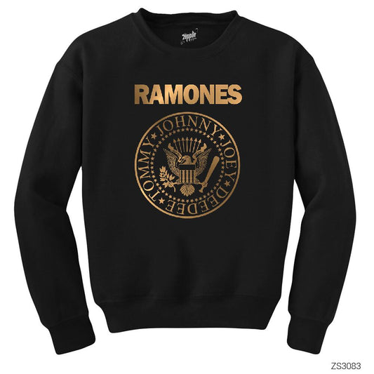 Ramones Gold Edition Siyah Sweatshirt