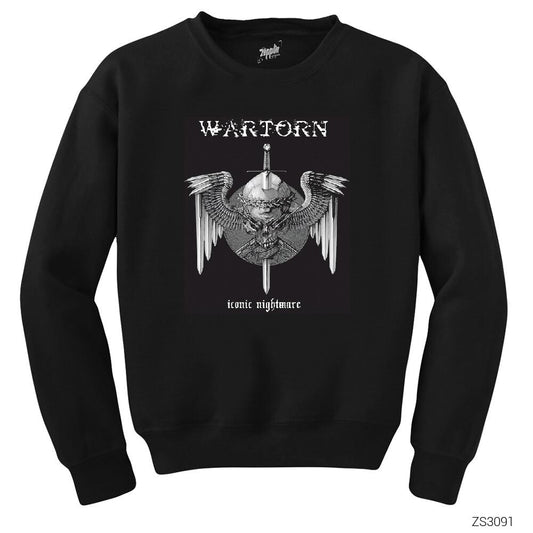 War Torn Iconic Nightmare Siyah Sweatshirt