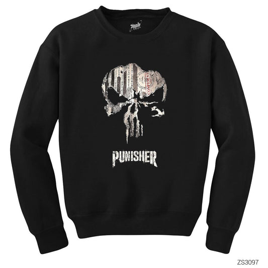 Punisher Confident Siyah Sweatshirt