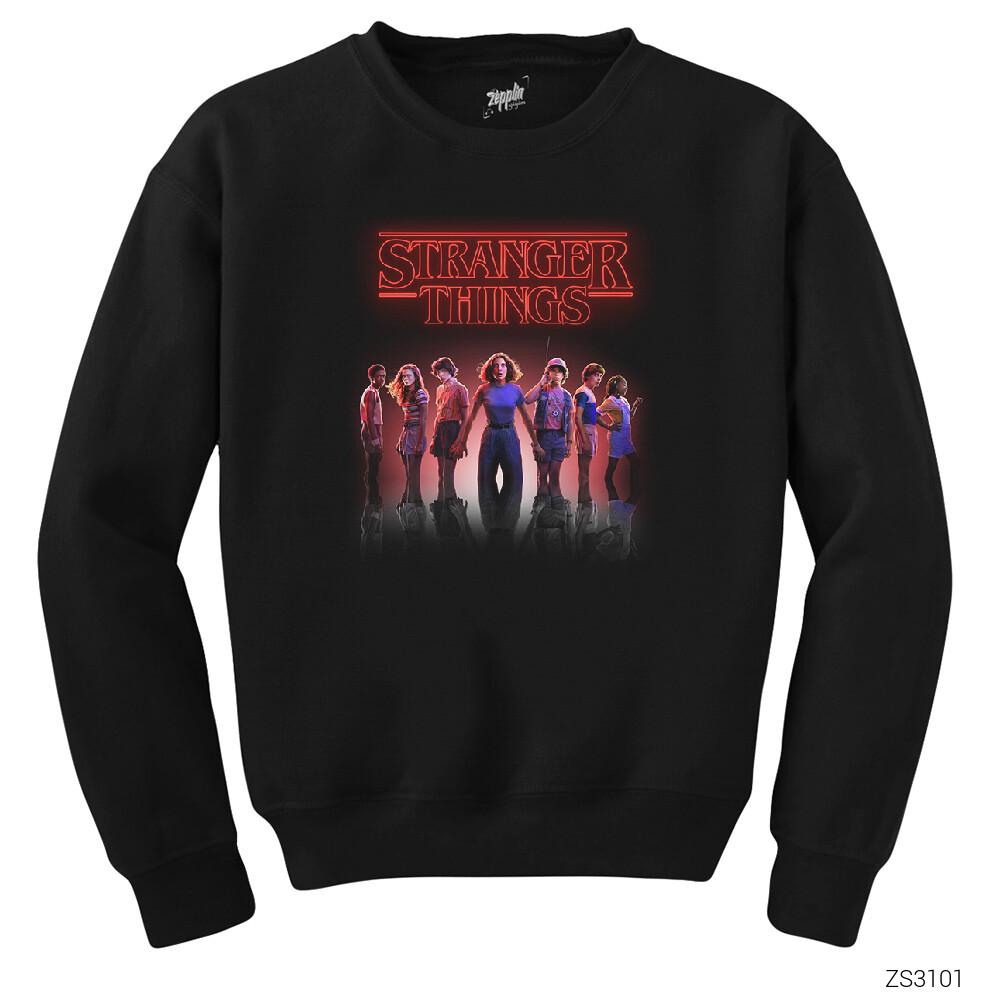 Stranger Things The New Siyah Sweatshirt