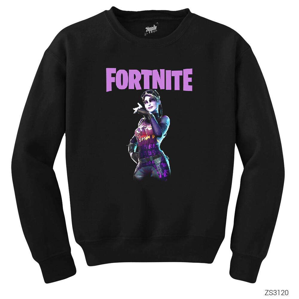 Fortnite Dark Bomber Siyah Sweatshirt