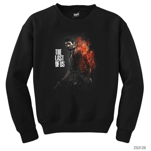 The Last of Us Fire Siyah Sweatshirt