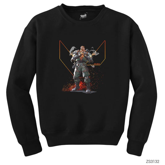 Valorant Breach Siyah Sweatshirt