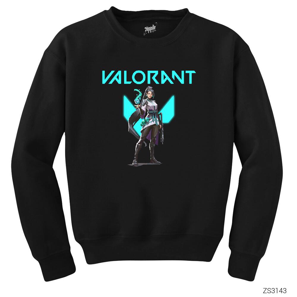 Valorant Sage Siyah Sweatshirt