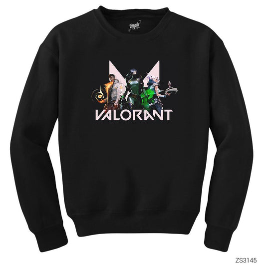 Valorant Team 1 Siyah Sweatshirt