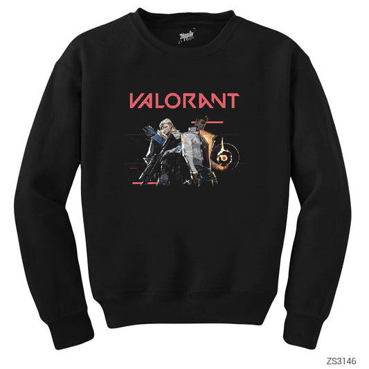 Valorant Team 2 Siyah Sweatshirt