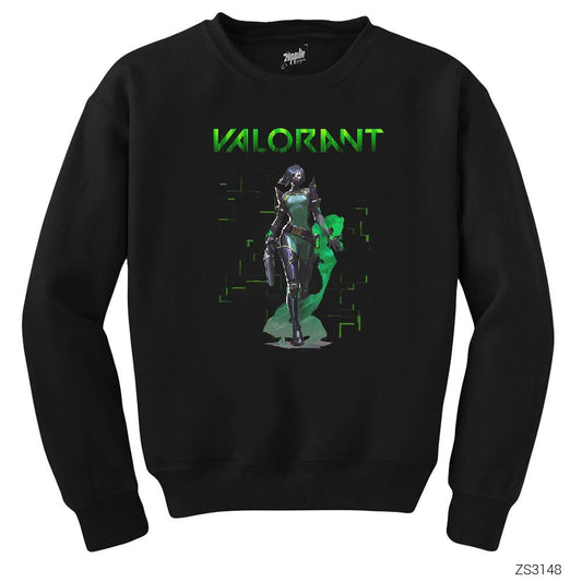 Valorant Viper Siyah Sweatshirt