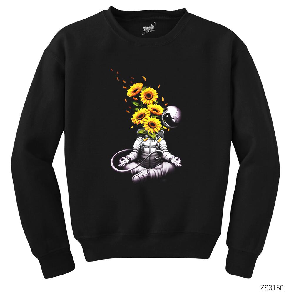 Astranot Meditasyon Siyah Sweatshirt