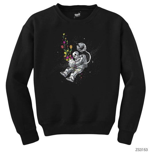 End of Human Siyah Sweatshirt