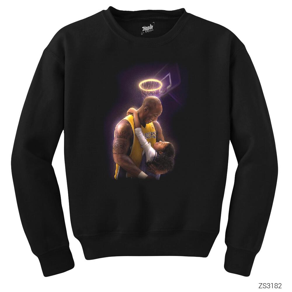 Kobe Angel Siyah Sweatshirt