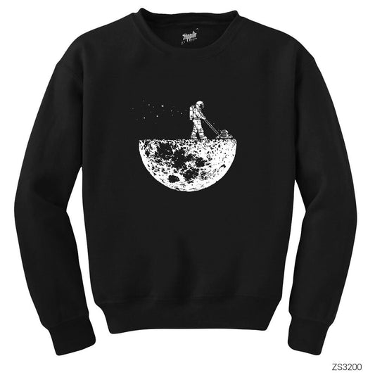 Moon Life Siyah Sweatshirt