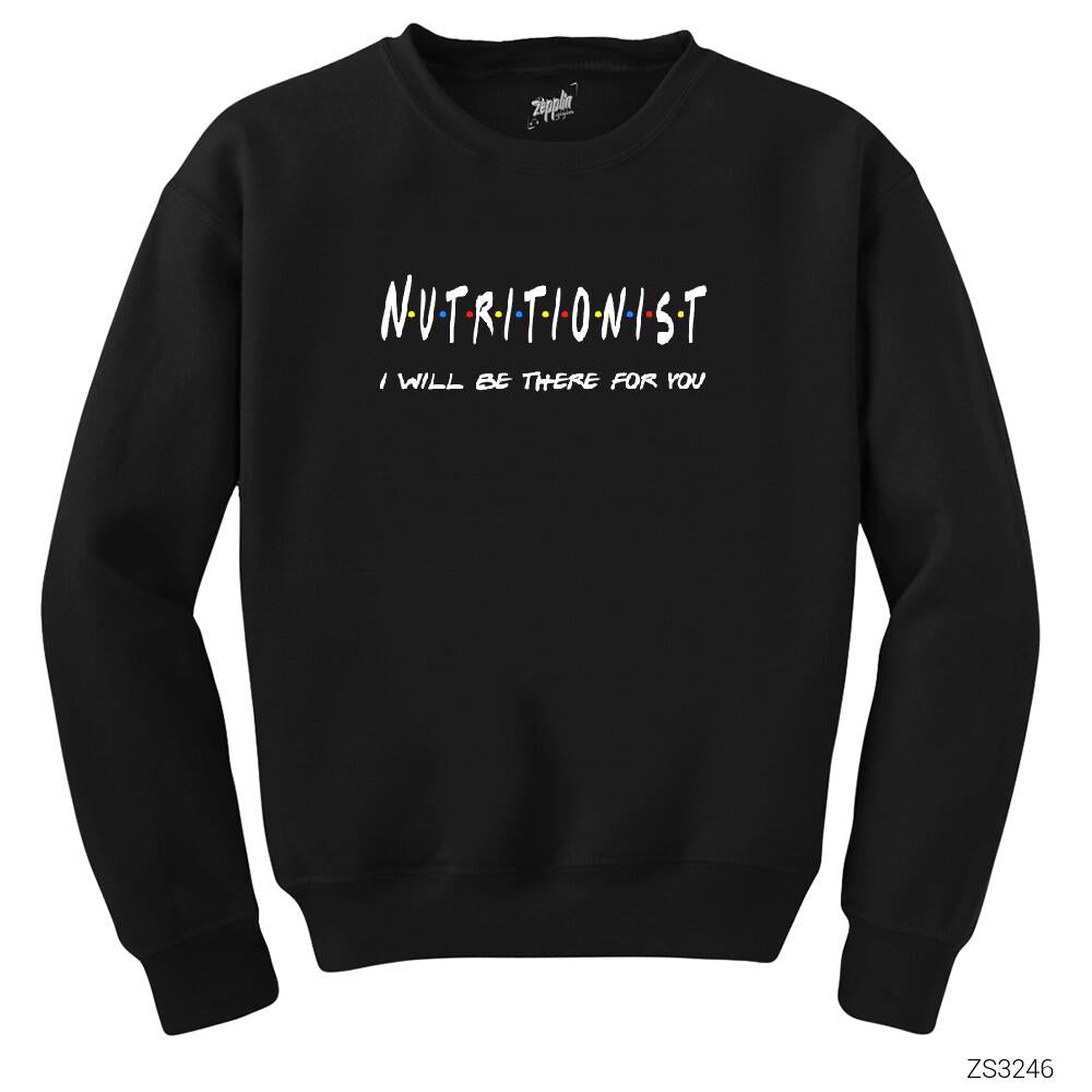 Diyetisyen Siyah Sweatshirt