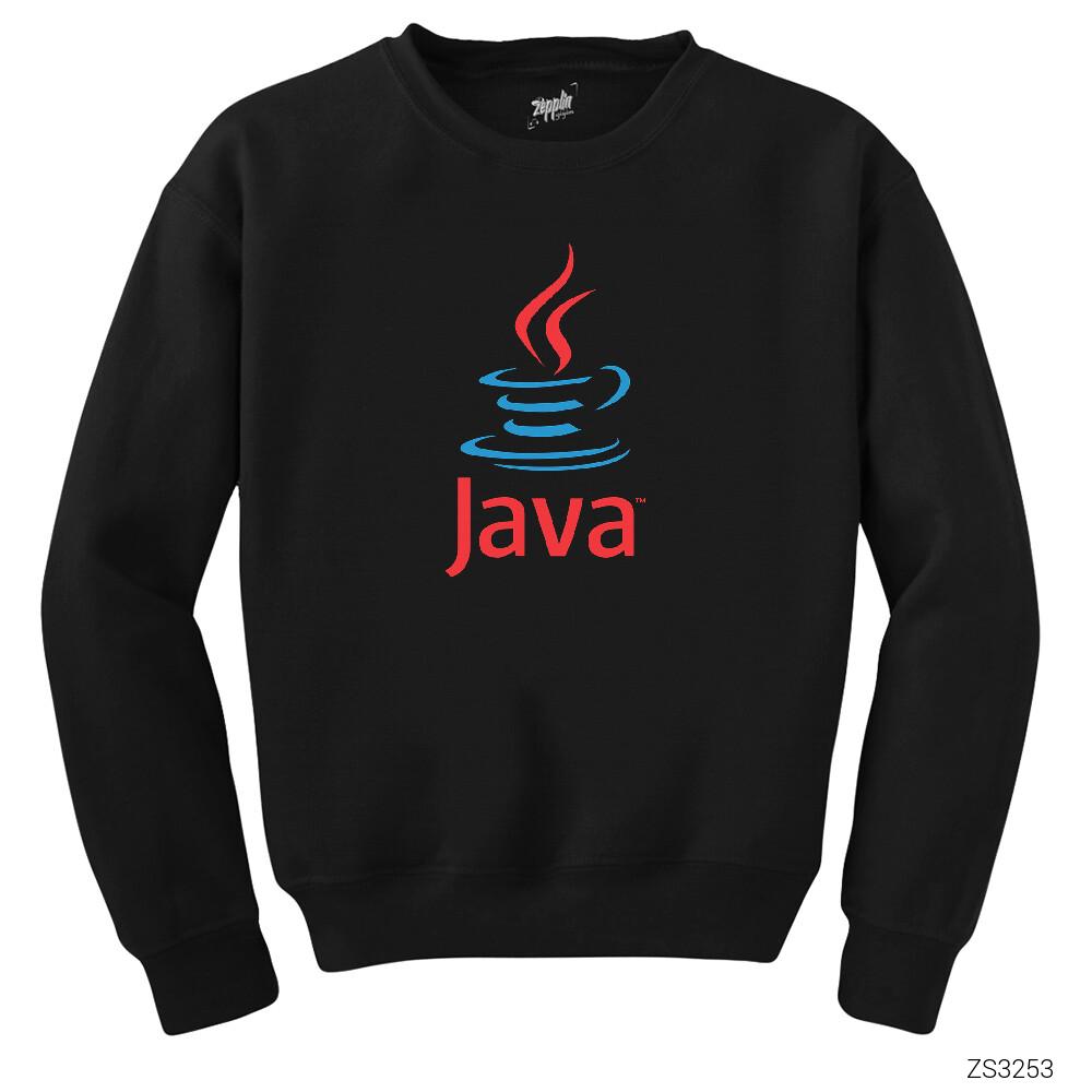 Java Logo Siyah Sweatshirt