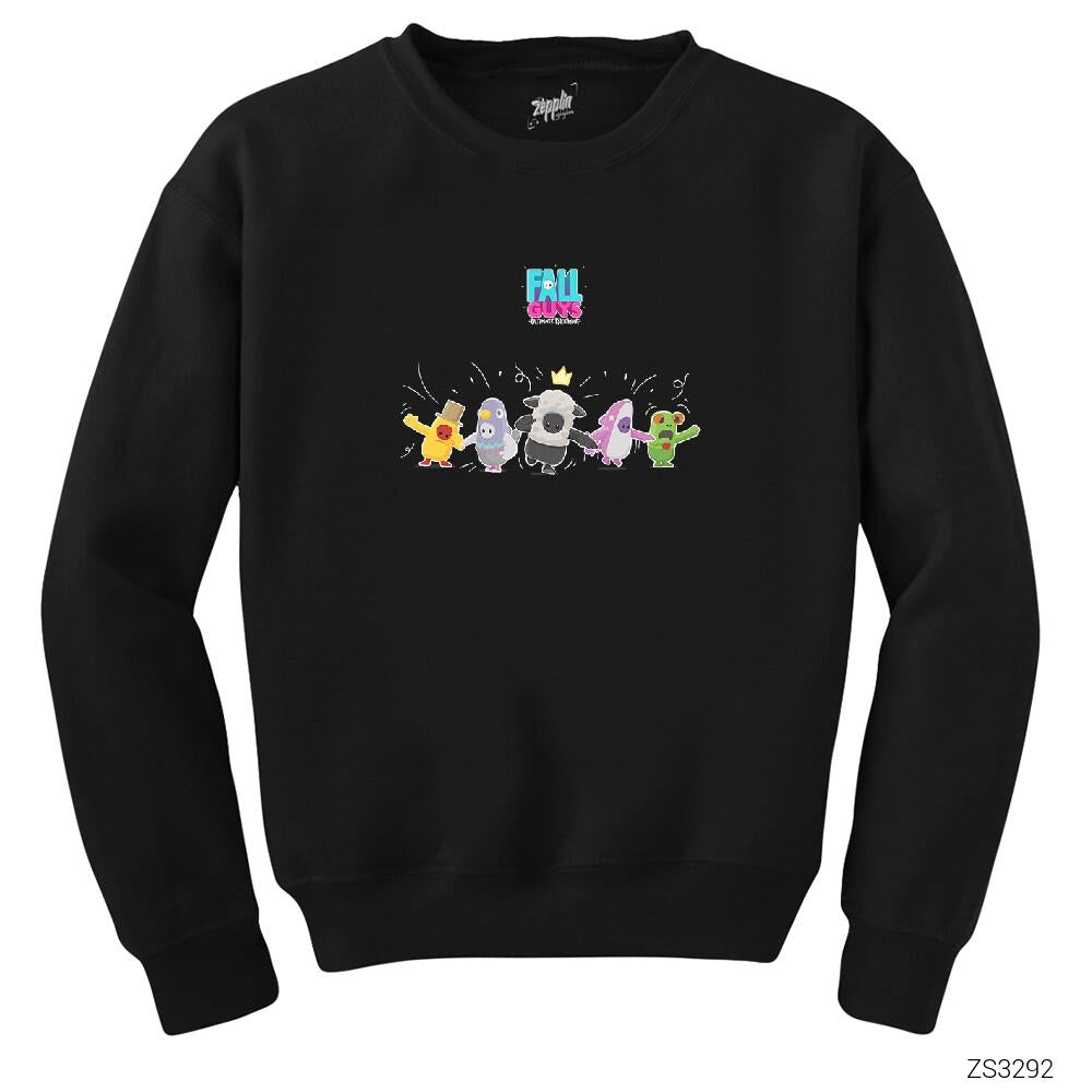 Fall Guys Winner Team Siyah Sweatshirt