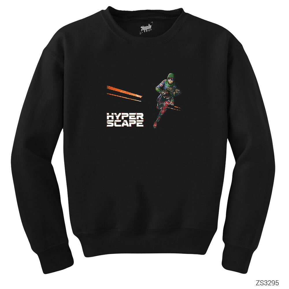 Hyper Scape Javi Siyah Sweatshirt