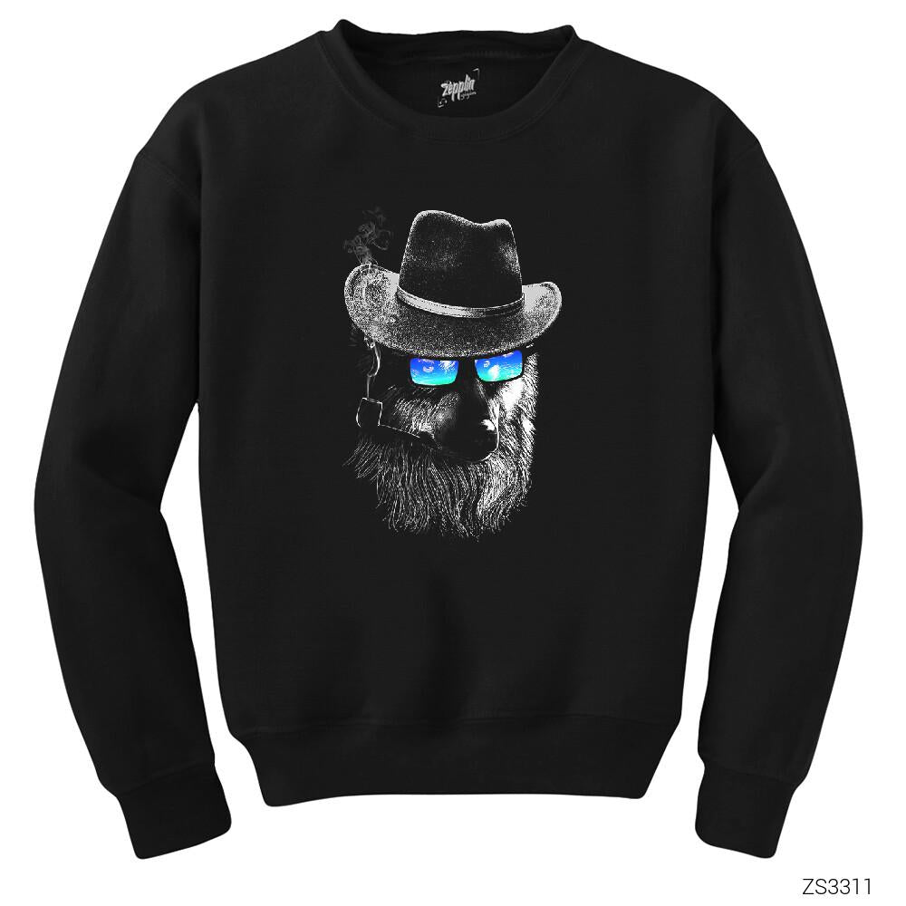 Kurt Dedektif Siyah Sweatshirt