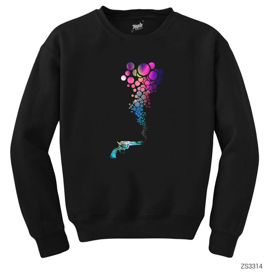 Bubble Gun Siyah Sweatshirt