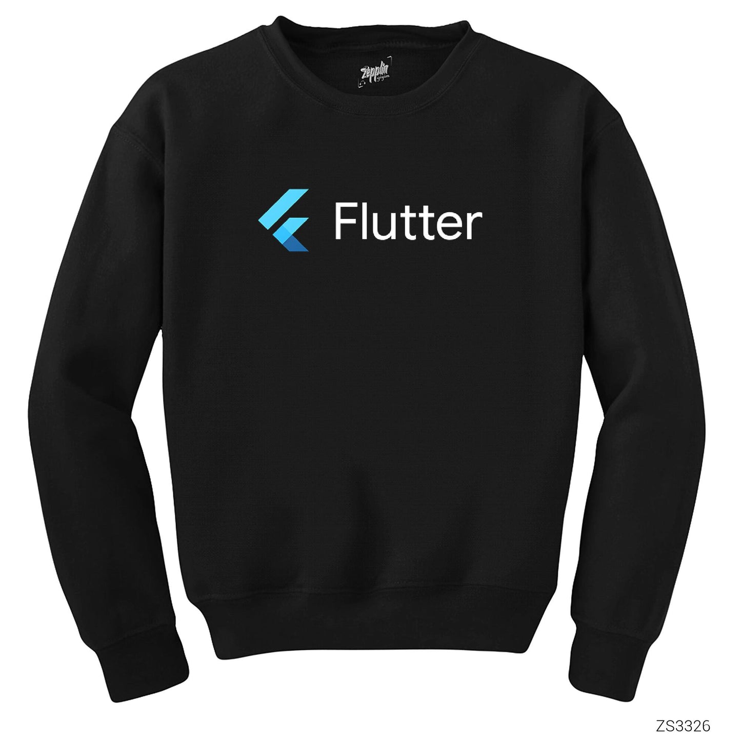 Flutter Siyah Sweatshirt