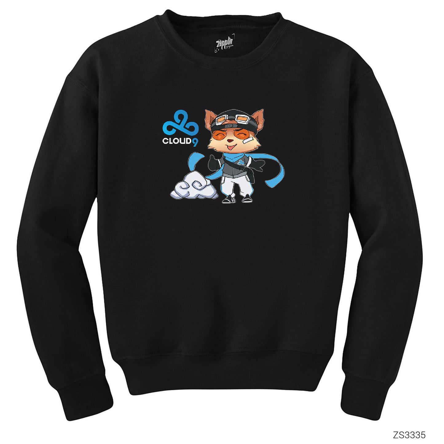 Cloud9 Teemo Siyah Sweatshirt