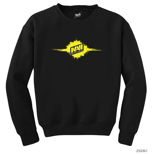 Natus Vincere Horizontal Splash Siyah Sweatshirt