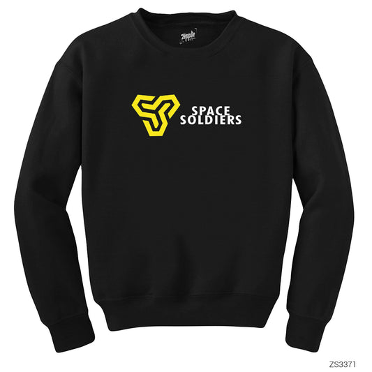 Space Soliders Article Siyah Sweatshirt