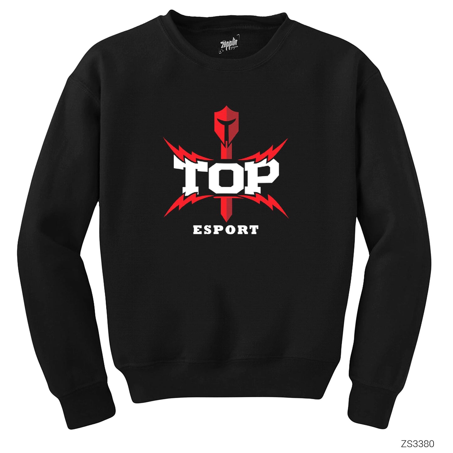 Topsports Gaming Lightning Siyah Sweatshirt