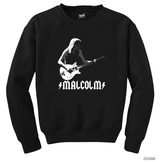 AC DC Malcolm Siyah Sweatshirt