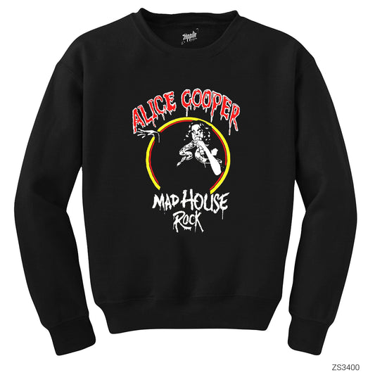 Alice Cooper Mad House Siyah Sweatshirt