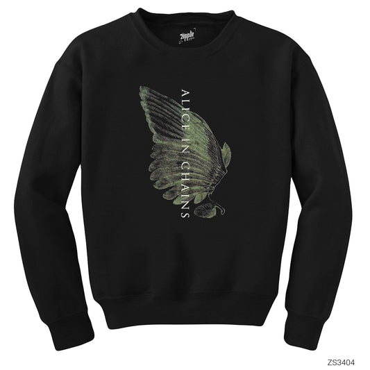 Alice in Chains Wing Siyah Sweatshirt