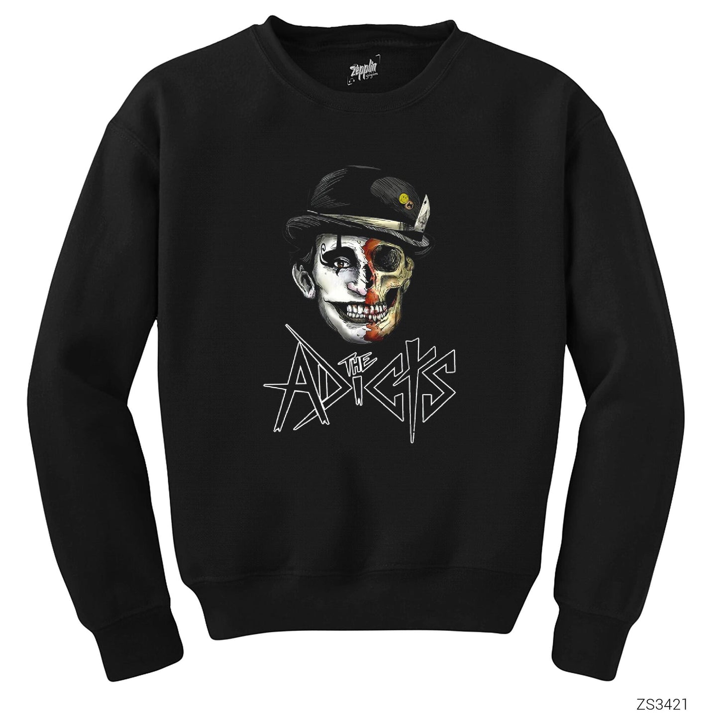 The Addicts Skull Siyah Sweatshirt