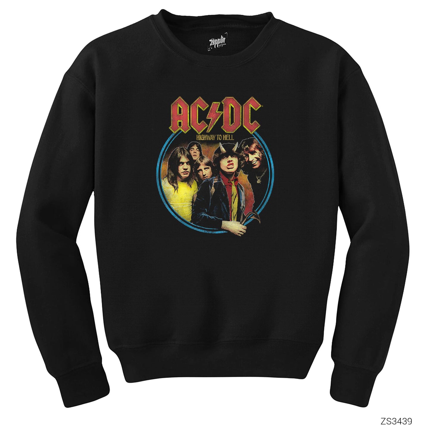 AC DC Highway to Hell Siyah Sweatshirt