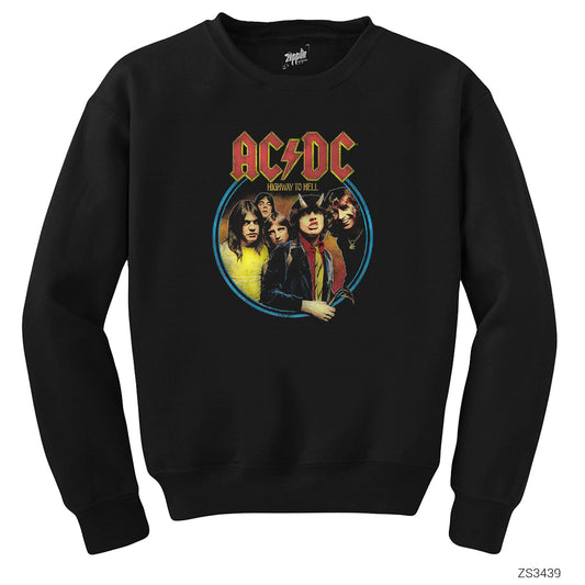 AC DC Highway to Hell Siyah Sweatshirt