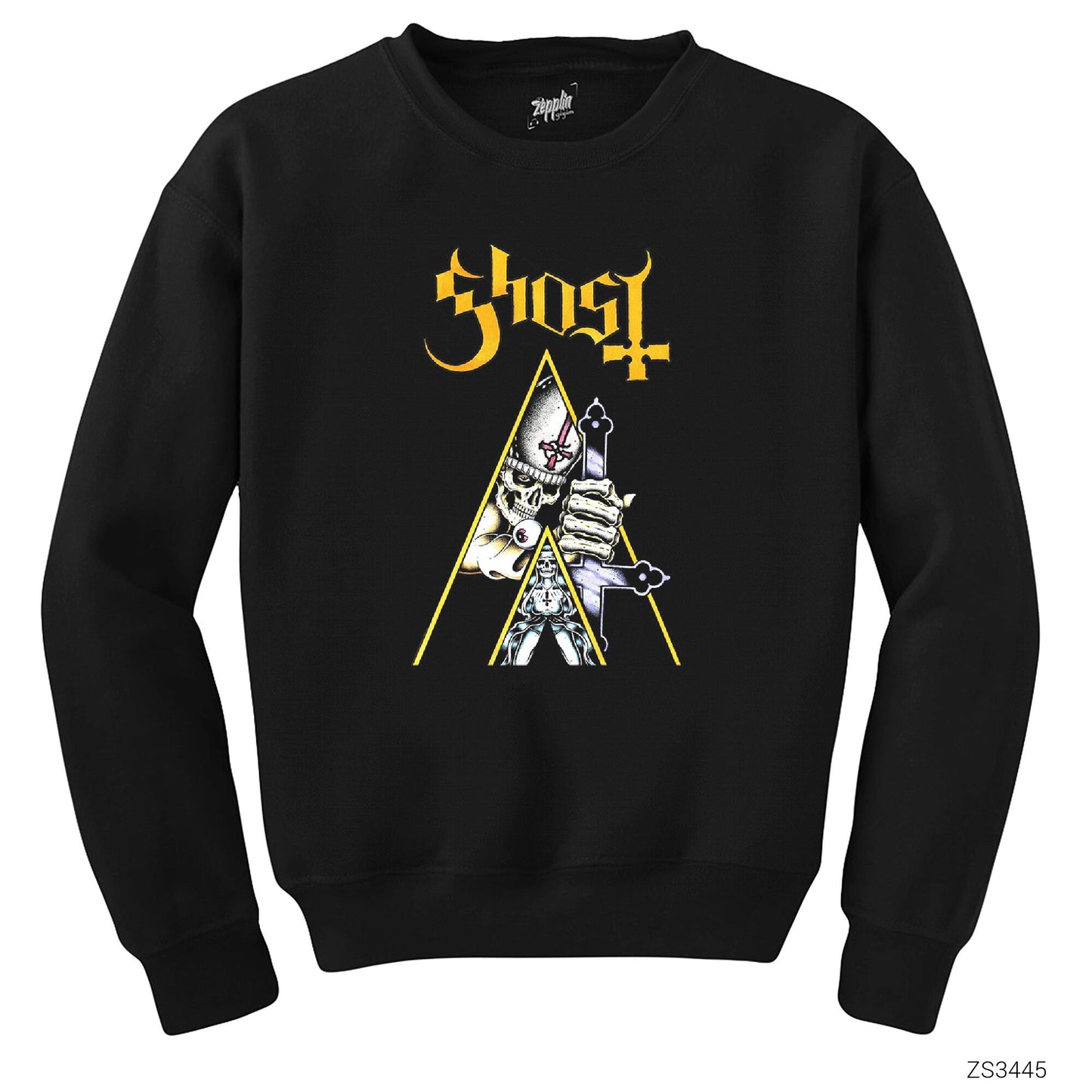 Ghost Cross Siyah Sweatshirt