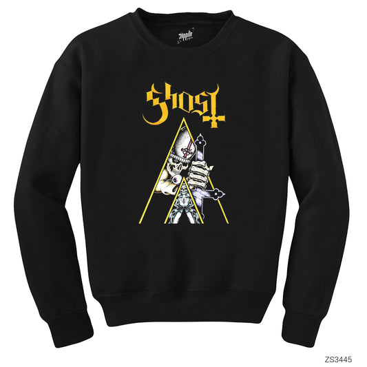 Ghost Cross Siyah Sweatshirt