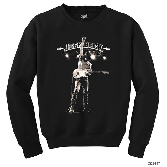 Jeff Back Gitar Siyah Sweatshirt