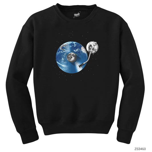 Vinyl World Siyah Sweatshirt