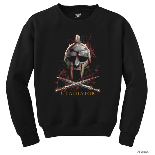 Gladiator Fight Siyah Sweatshirt