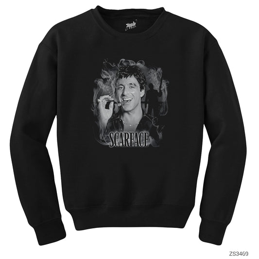 Scarface Smokey Siyah Sweatshirt