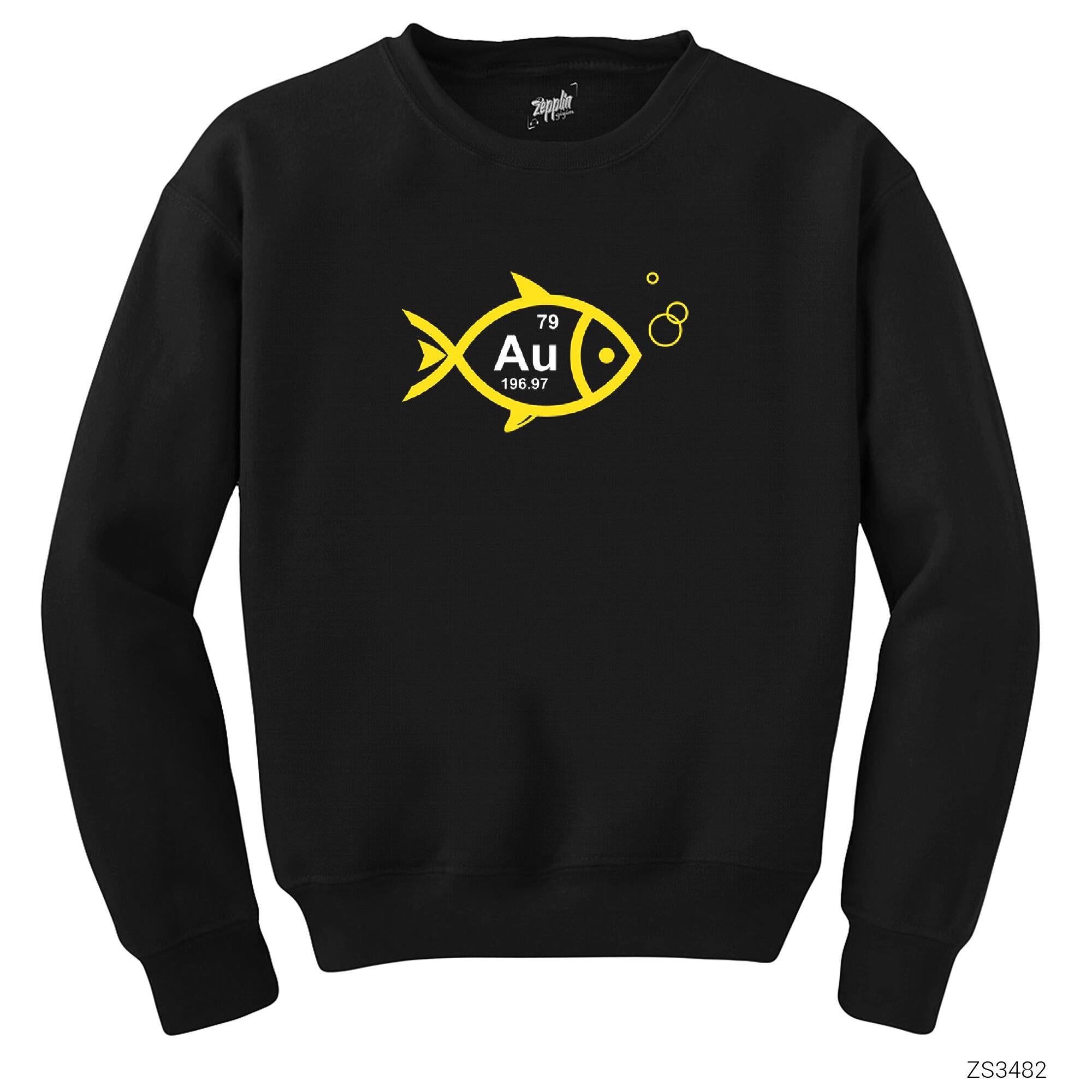 Altın Balık Siyah Sweatshirt